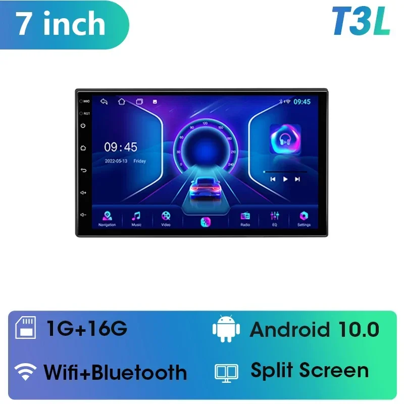 

Автомагнитола 2 din, с диагональю 7 дюймов, Android 11, универсальная, мультимедийная, видеопроигрыватель, GPS-навигатор, автомобильный DVD-плей для автомобиля, для нисби, киа, Honda, Toyota, VW