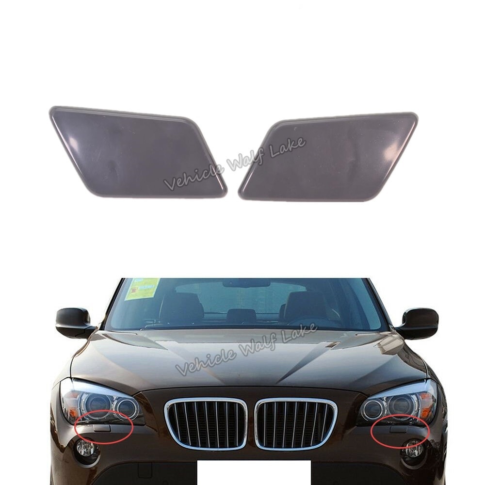 

2 шт левый и правый передний бампер крышка омывателя фар Крышка для BMW X1 E84 2009 2010 2011 2012 автомобильный Стайлинг