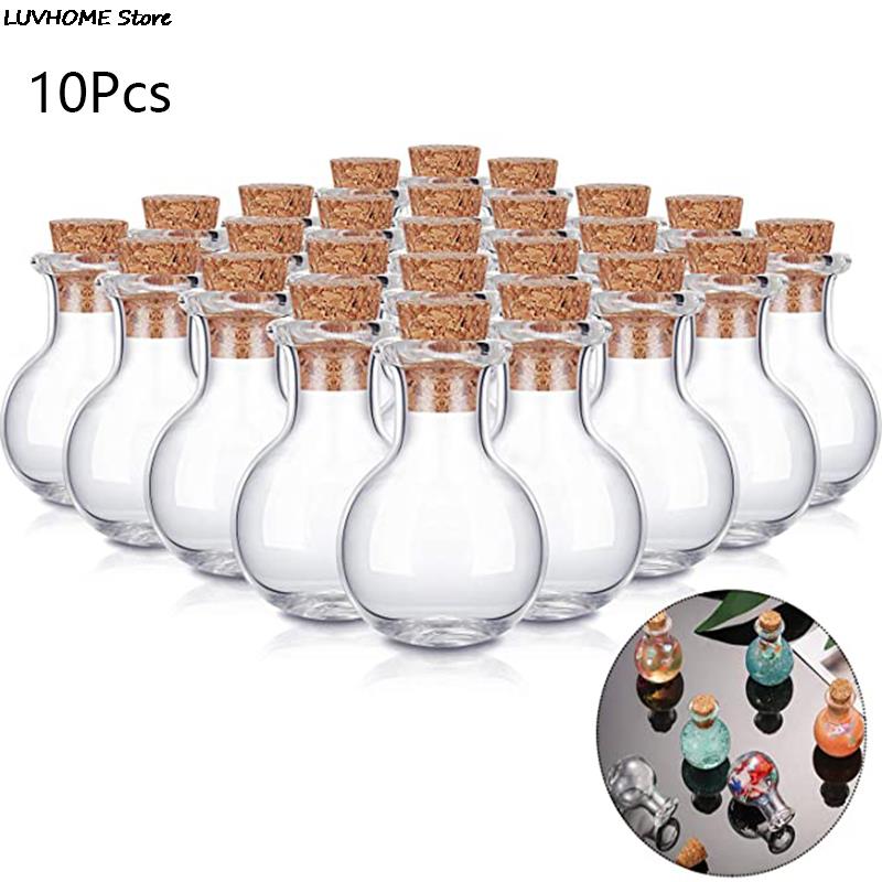 

Миниатюрные стеклянные бутылочки 10 шт.