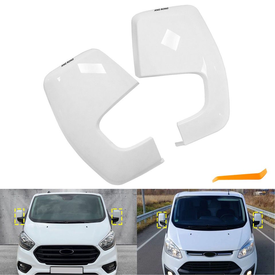 

Для Ford Transit Custom 2012-2020 белые крышки дверных зеркал левый + правый