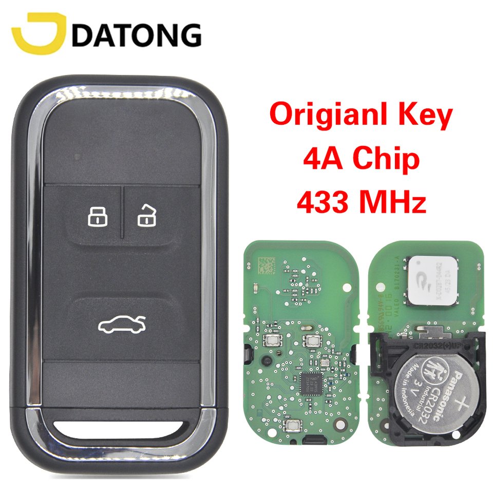 

Пульт дистанционного управления Datong для автомобилей Chery Arrizo 5 6 7 Tiggo 5 7 8 4A Chip 433 МГц