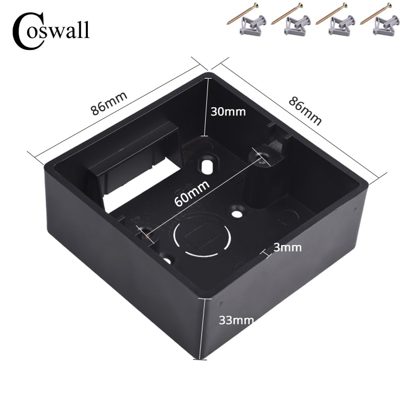 

Внешняя монтажная коробка Coswall 86 из ПВХ