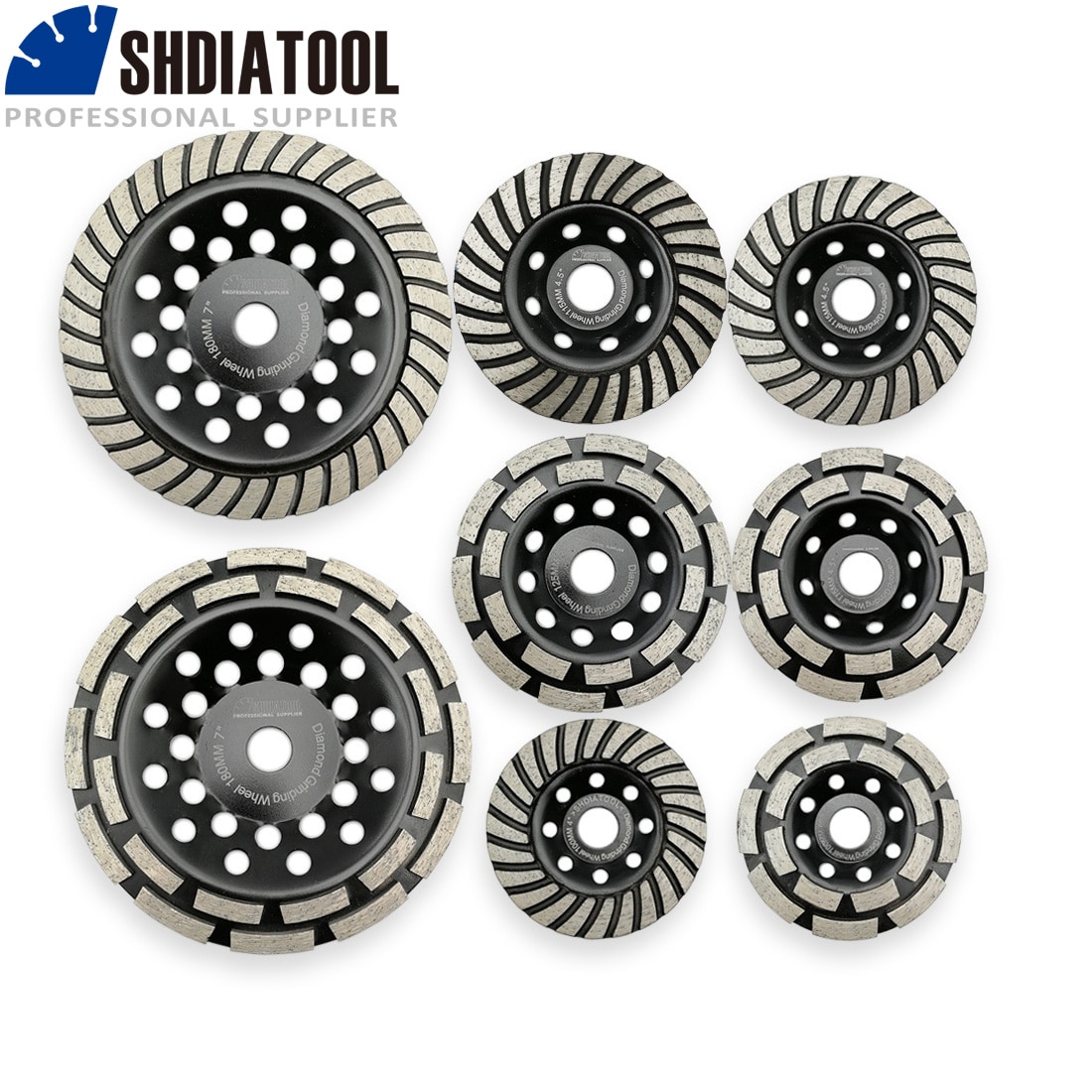

SHDIATOOL Алмазный турборядный шлифовальный круг 4", 4.5", 5", 7"