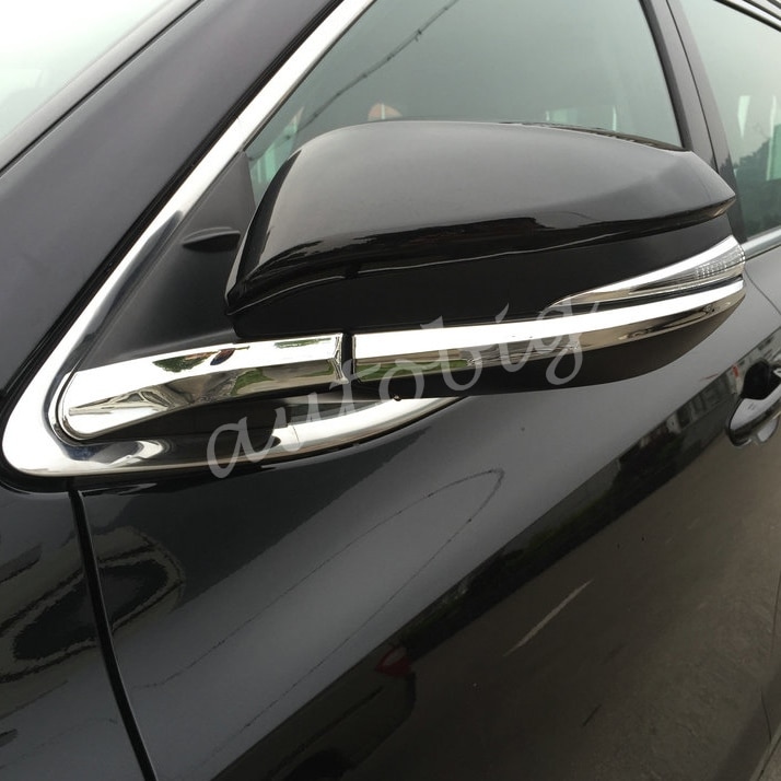 

Хромированные накладки на боковые зеркала заднего вида для Toyota Highlander 2014-2019 гг.