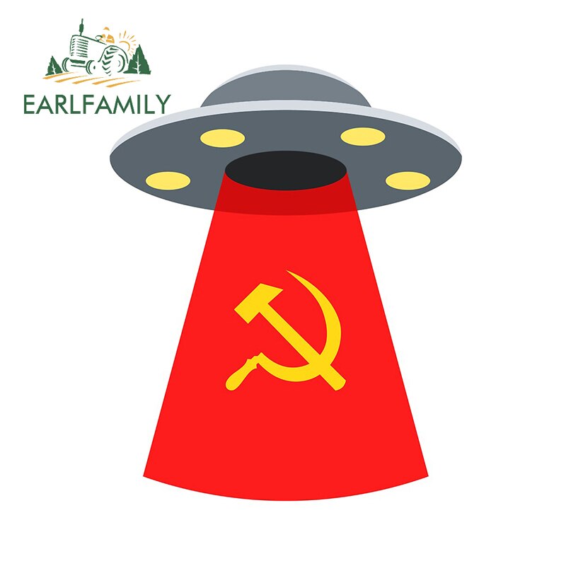 

EARLFAMILY 13 см x 10,3 см для СССР НЛО "сделай сам" мотоциклетные автомобильные наклейки индивидуальные творческий стикер лобового стекла багажника автомобиля Наклейка