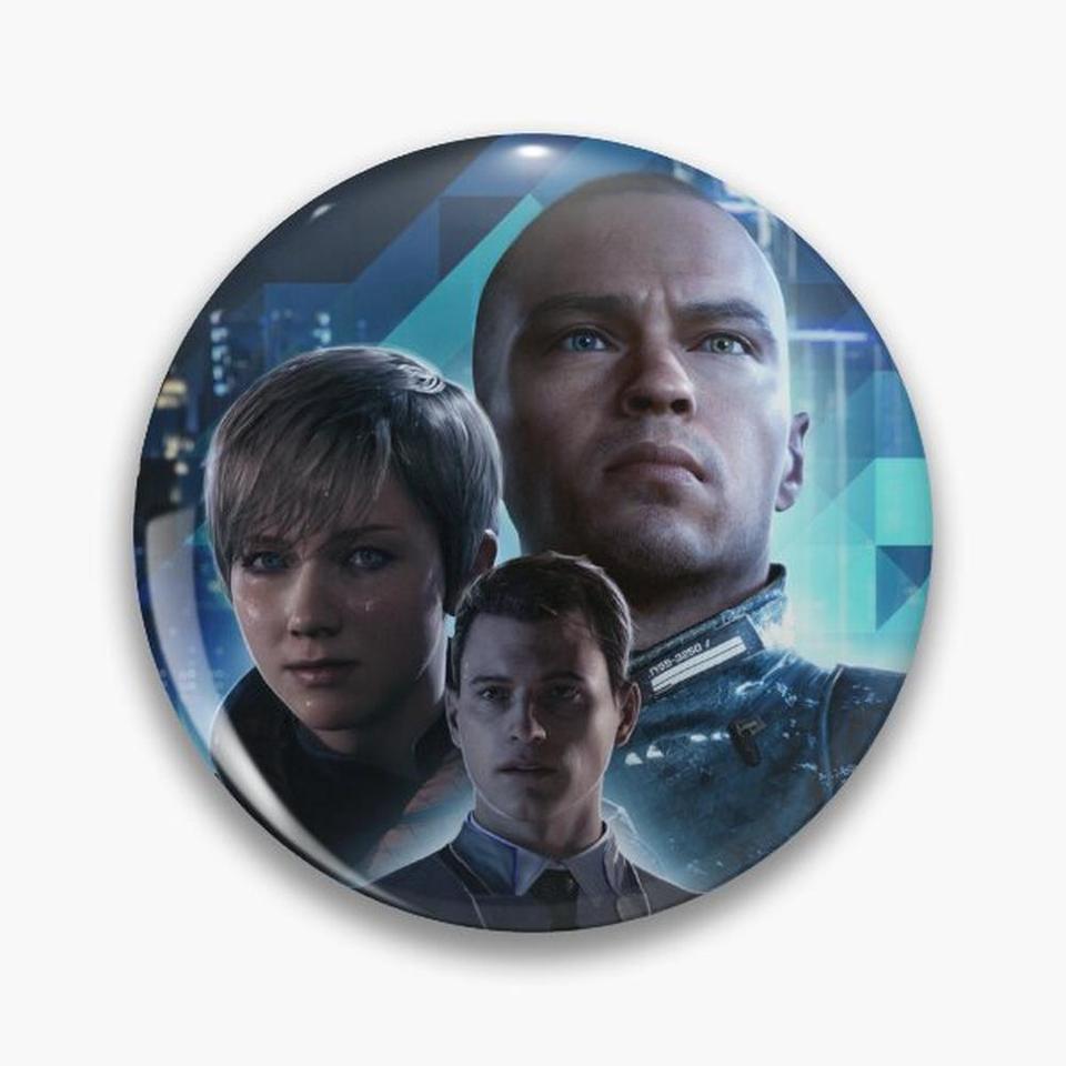 

Круглая пластиковая брошь Detroit: Become Human