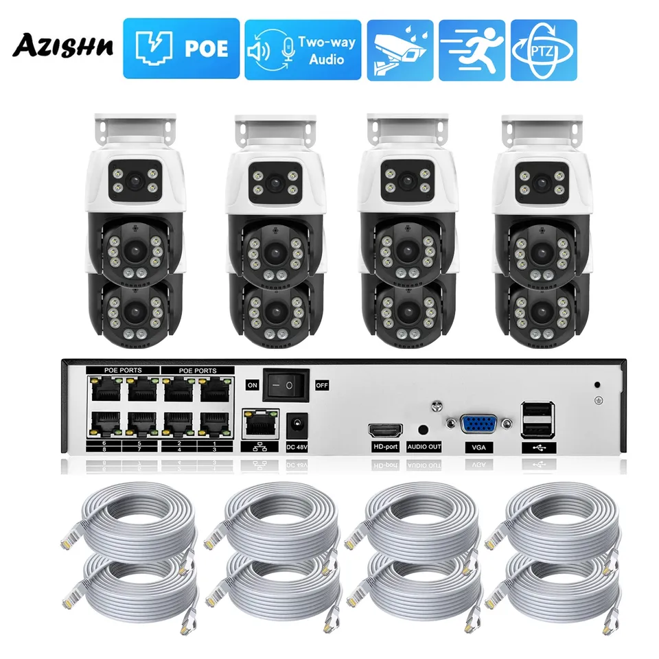 

Система видеонаблюдения AZISHN 8CH 4CH 6MP POE