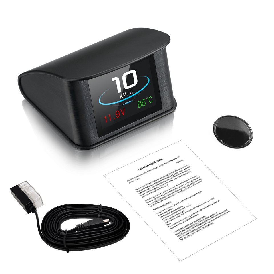 

Автомобильный OBD проекционный дисплей Умный цифровой OBD2 Спидометр Бортовой компьютер Об/мин Температура воды Пробег ЖК-дисплей Измеритель скорости Датчик