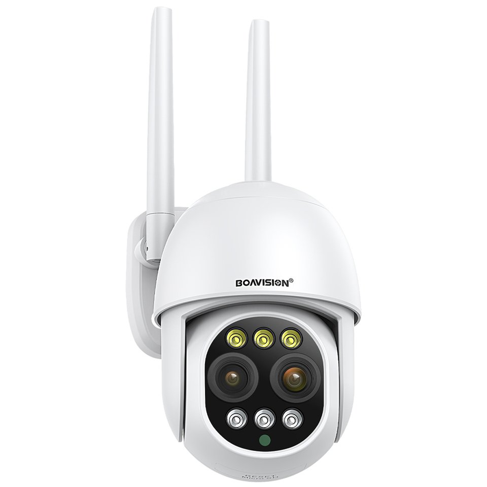 

RU Уличная Wi-Fi камера 8MP PTZ Двойной объектив