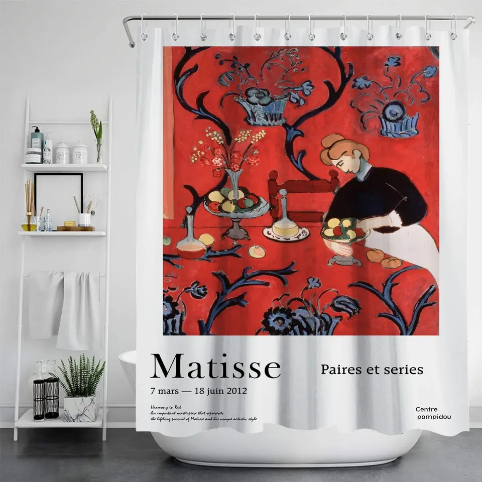 

Штора для душа Morden Matisse, полиэстер, современный стиль