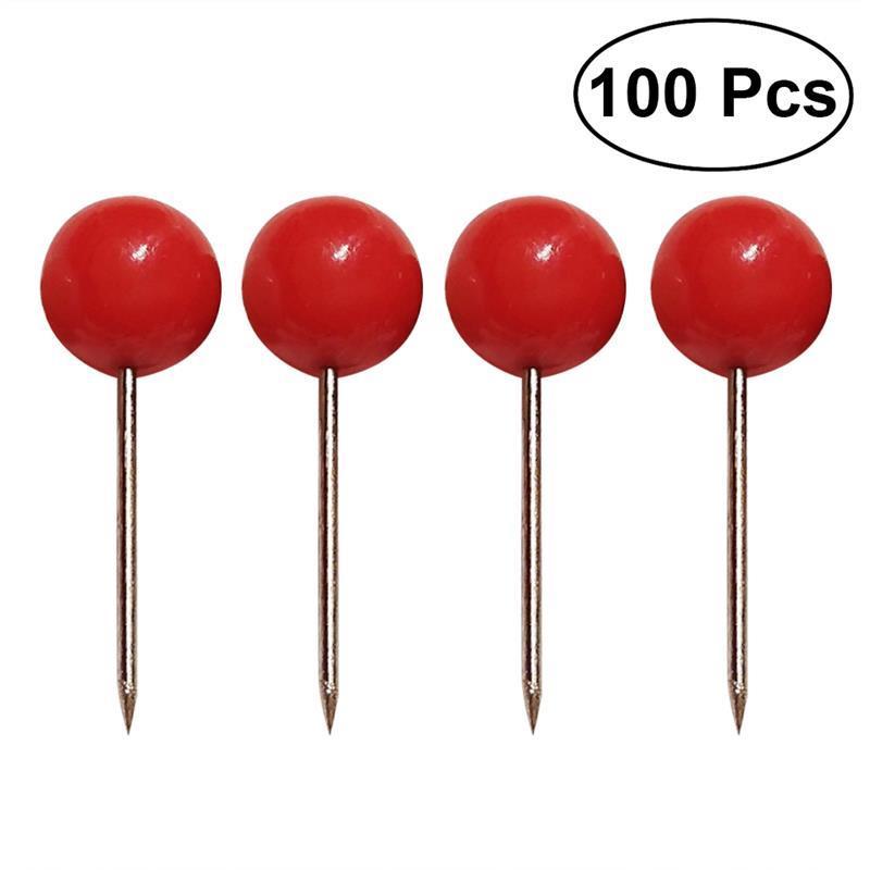 

NUOLUX Круглые нажимные штифты красные 100 шт