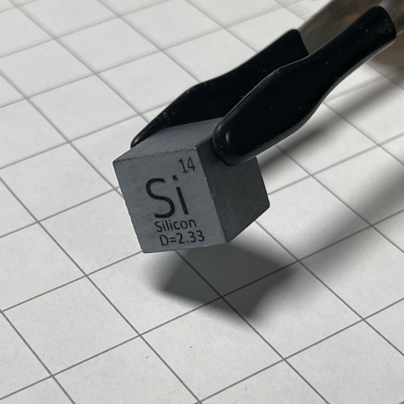

Металлический элемент кремния Si Cube 10x10x10 мм