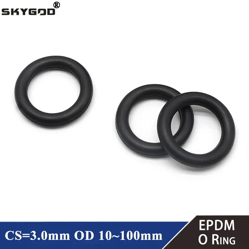 

Черные уплотнительные кольца EPDM 3 мм