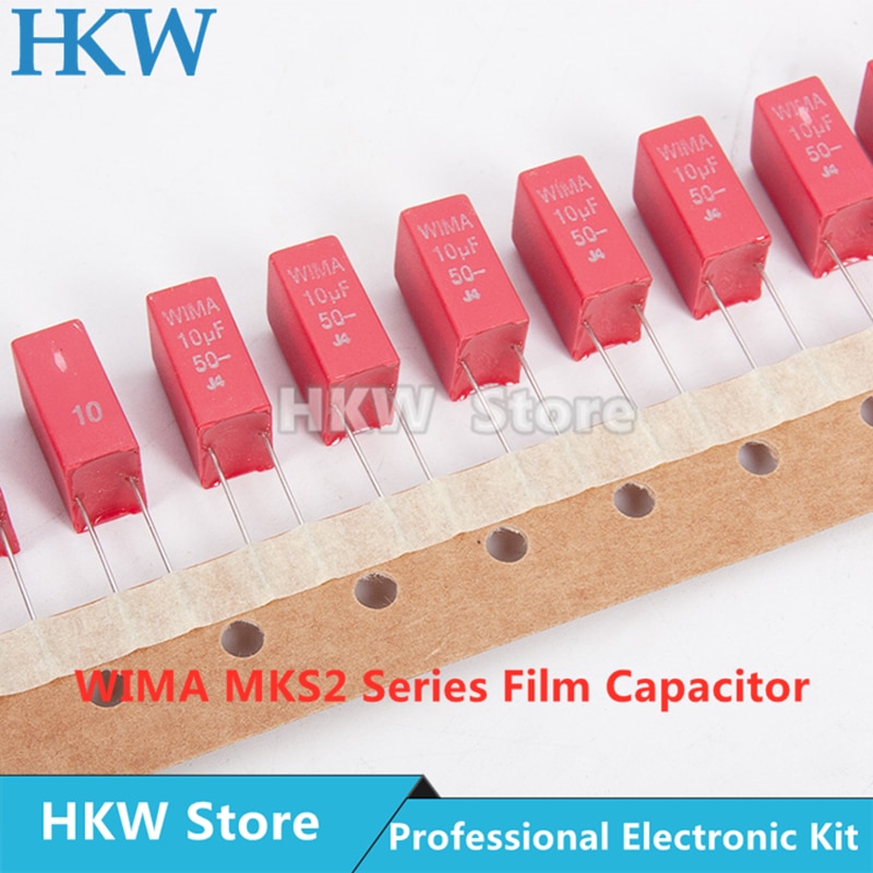 

WIMA MKS2 пленочные конденсаторы 10 мкФ 50V красный 5 шт