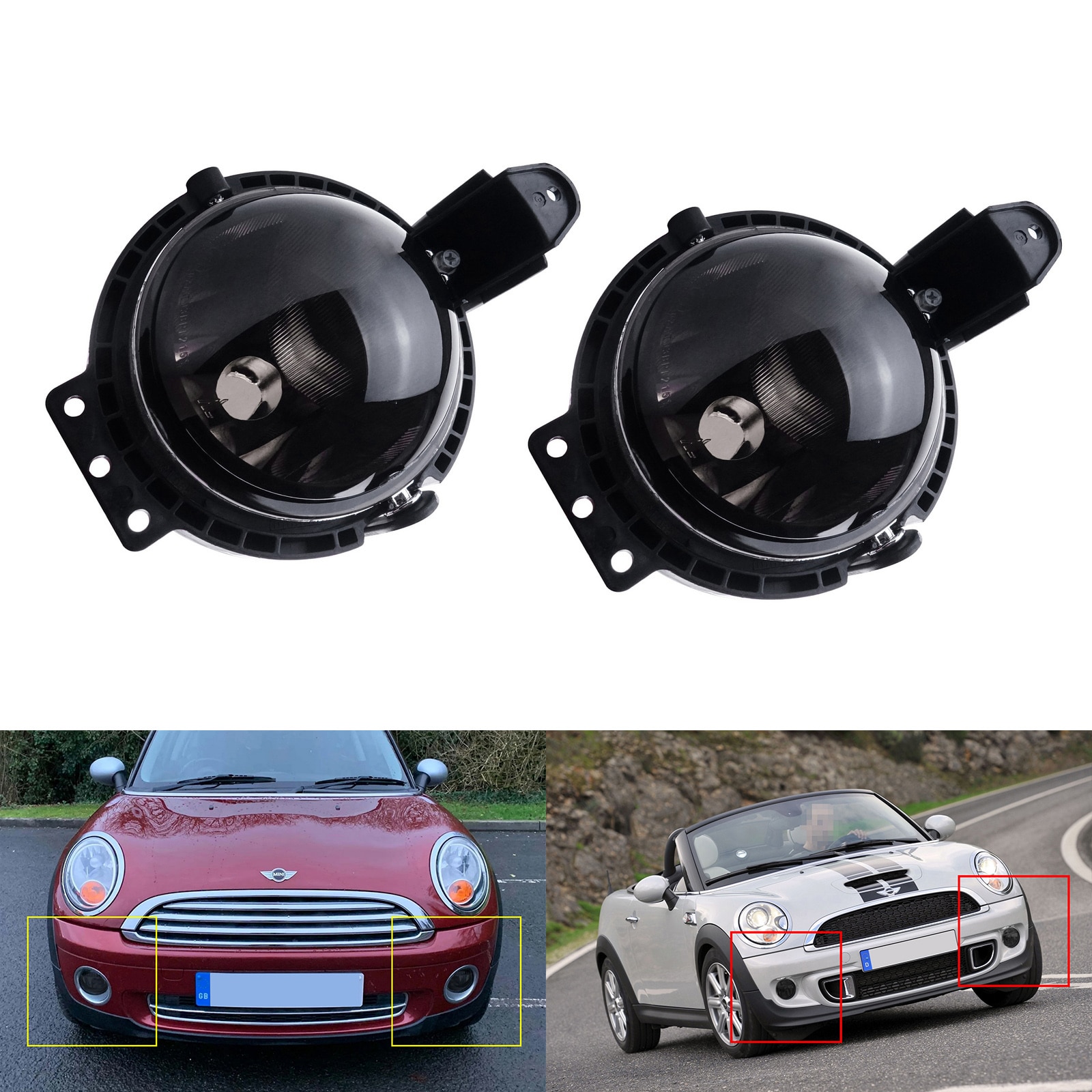 

Для Mini Cooper R56 R57 Clubman R55 R58 R59 передняя противотуманная фара дневного света без лампочек L + R