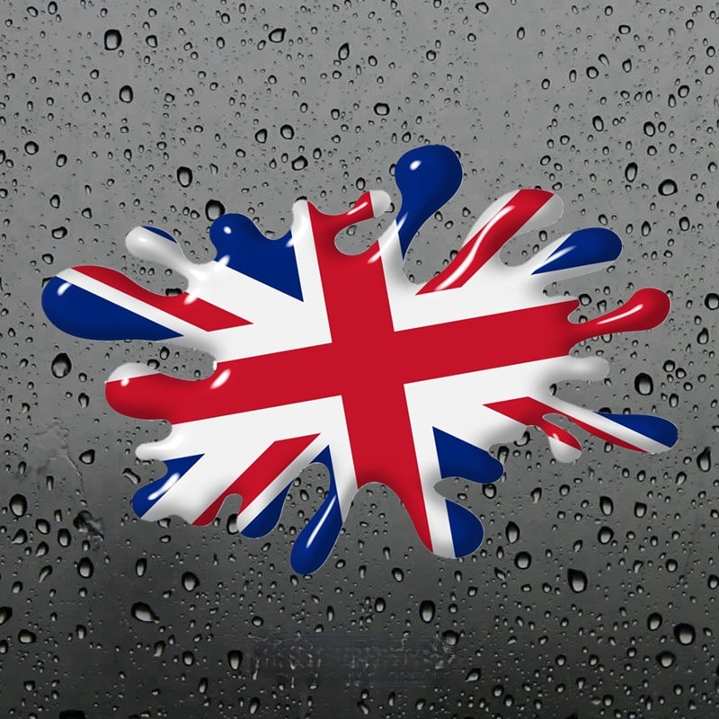 

3d Shaded Effect Splat Design с США, Германия, Италия, Юнион Джек, Британская Англия, Шотландия, флаг, царапины, автомобильная наклейка, винил из ПВХ