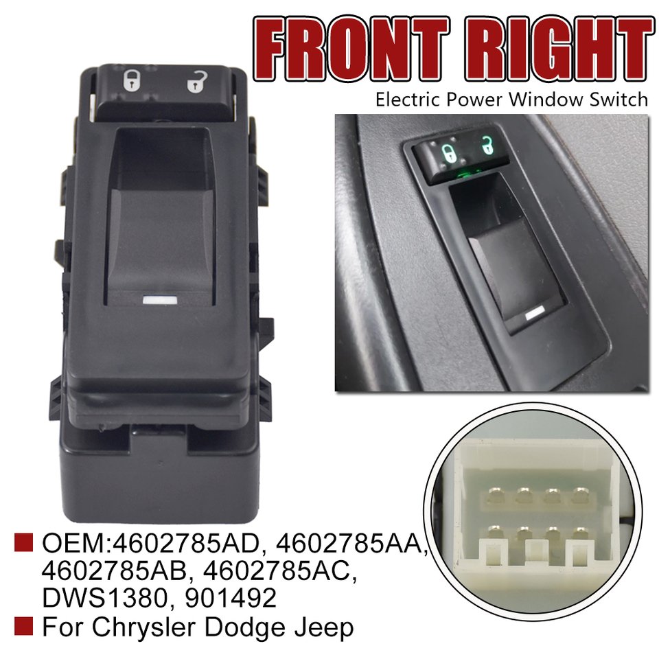 

4602781 AA для Jeep Grand Cherokee Chrysler 200 Sebring Dodge Avenger, зарядное устройство, главный переключатель управления окном, кнопка, автомобильные детали