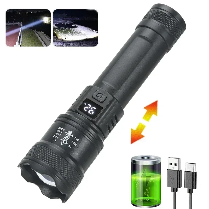

Фонарик KDULIT USB заряжаемый
