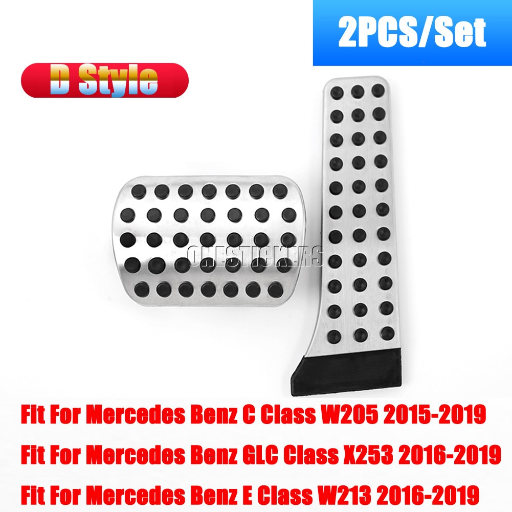 

Для Mercedes Benz A B C E GLC CLA GLB GLS GLE ML GL R GLK SLK CLS Class W177 C118 W213 W205 автомобильные накладки на педаль газа и топлива