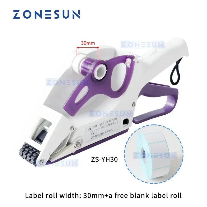 

Дозатор наклеек ZONESUN, ручная машина для нанесения этикеток на плоскую изогнутую поверхность, аппликатор для этикеток, ценник для бутылок YH60