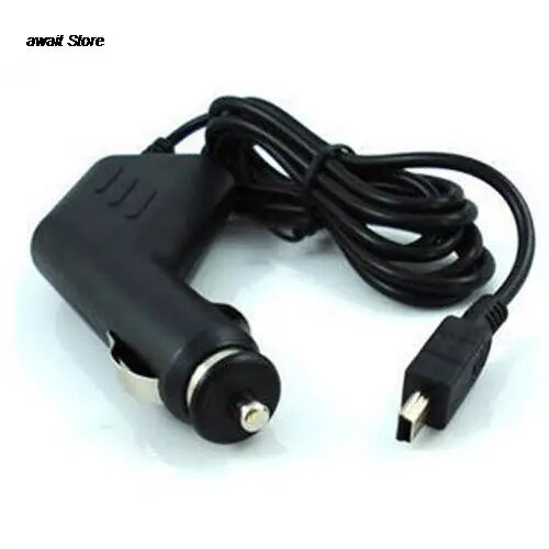 

1 шт., автомобильное зарядное устройство с мини-USB-портом, 5 В, 1,5 А