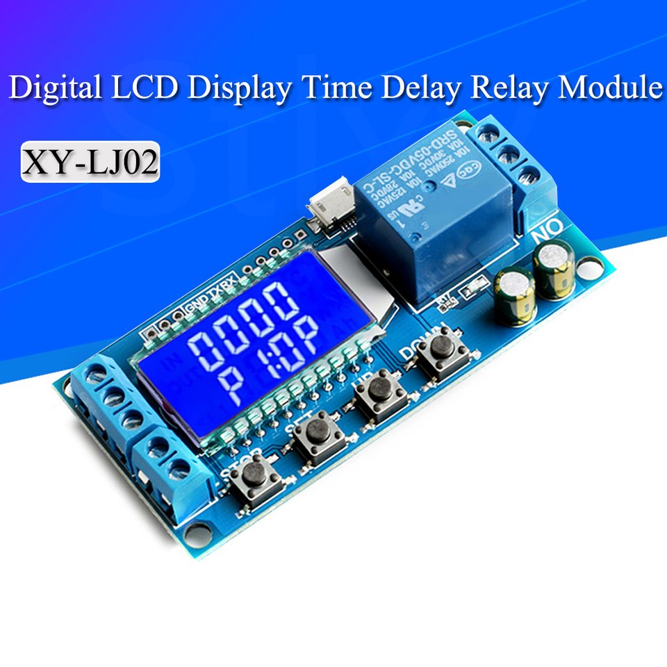 

Релейный модуль задержки времени Stlxy Micro USB Digital LCD