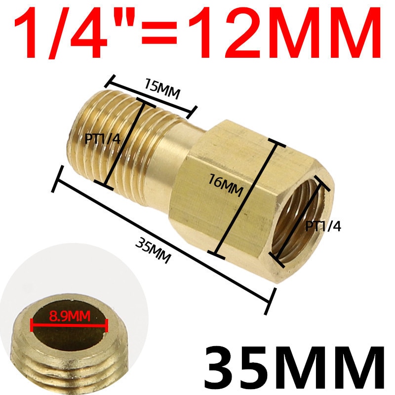 

Латунный резьбовой фитинг 1/8"-1/4"-3/8" BSPT мужской-женский 35-200 мм