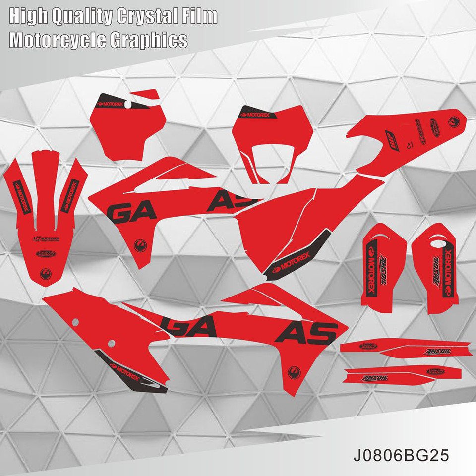 

Для GASGAS GAS MC EX EC 125 250 300 350 450 2021 2022 2023 полностью графические наклейки задний фон для мотоцикла с индивидуальным номером