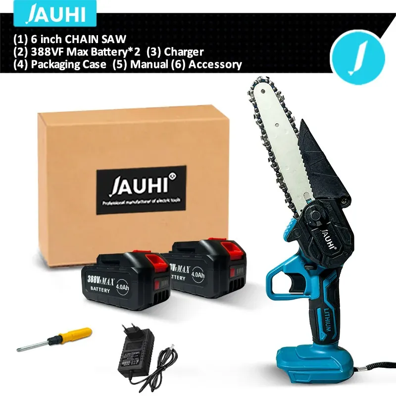 

Аккумуляторная цепная пила JAUHI 6 дюймов для Makita 18В