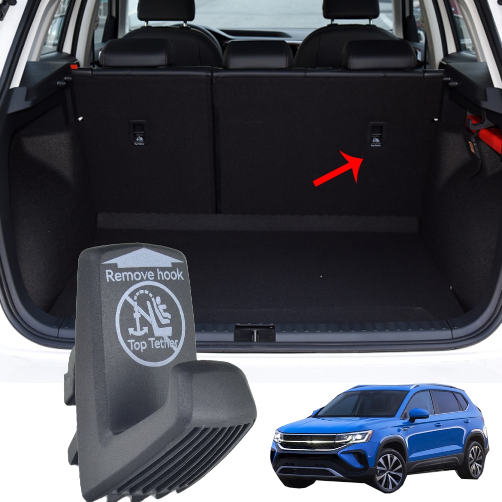 

Для VW Taos 2020 2021 2022 2023 автомобильный крючок для заднего сиденья багажный отсек верхний трос держатель зажим 57A867785A9B9