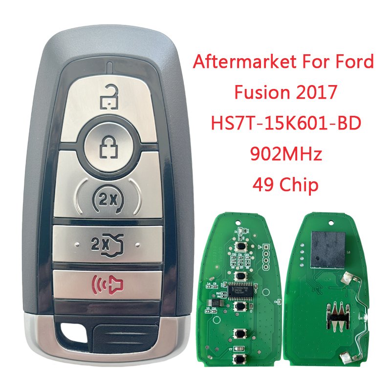 

TXK 018065 -FC PN HS7T-15K601-BD для Ford Fusion 2017, умный дистанционный ключ, 5 кнопок, 902 МГц, 49 чипов FCC ID M3N-A2C 931426 Со светом