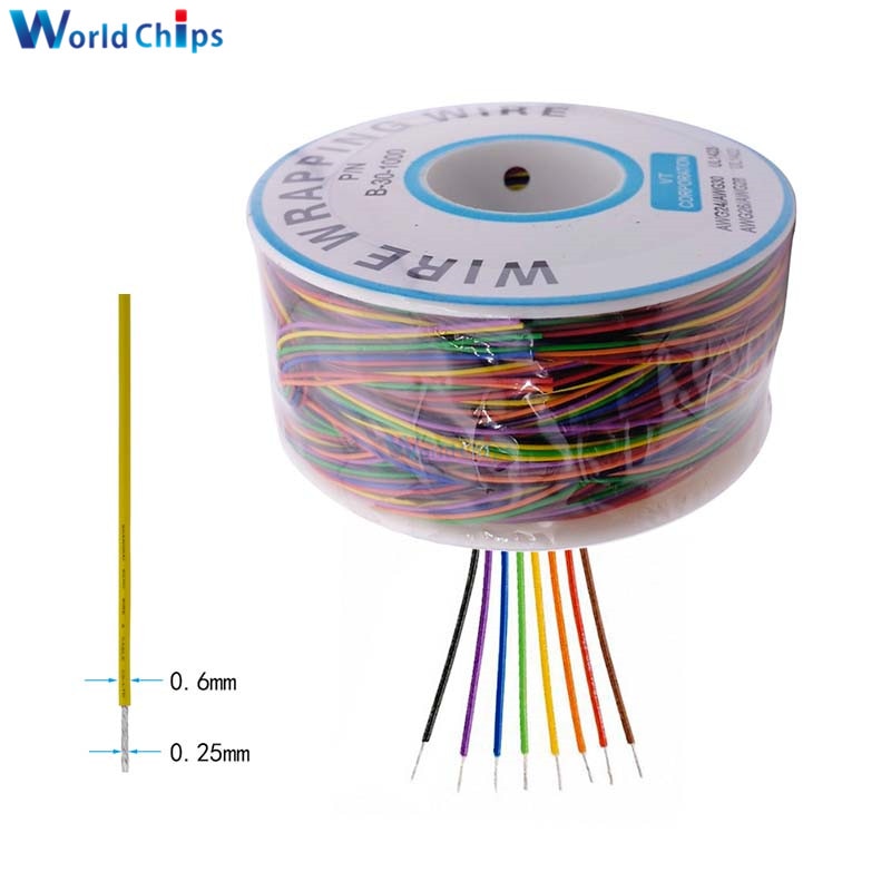 

Обмоточный провод diymore Wrapping Wire 250 м 30 AWG 8 цветов