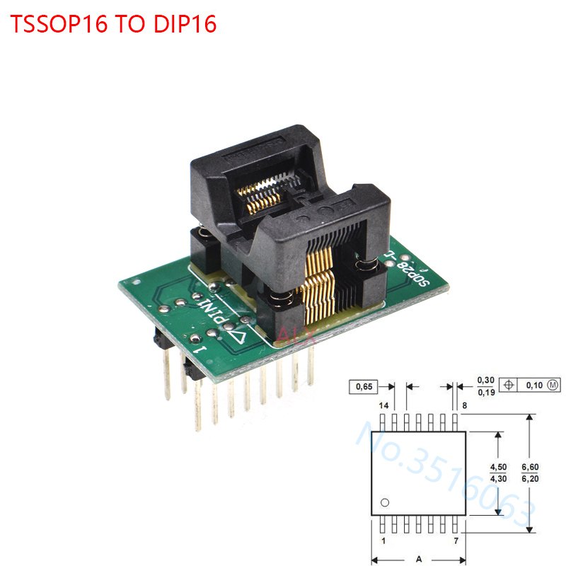 

Программирующее гнездо ALINSIN SSOP16 to DIP16