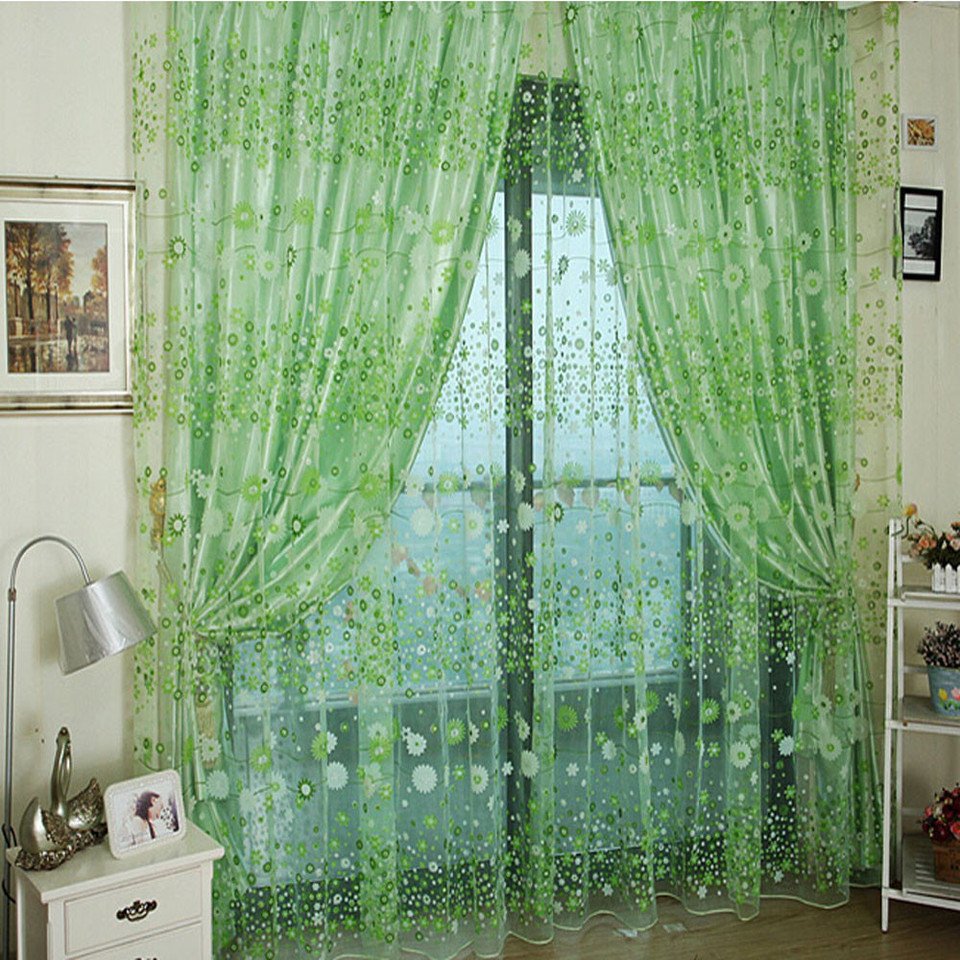 

Феникс цветочный тюль для окна 100x200 см