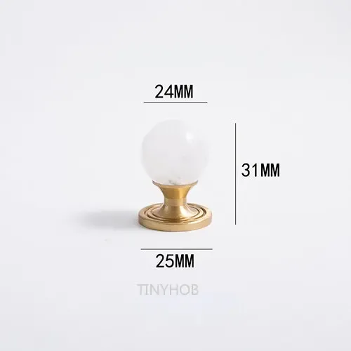 

Ручки для шкафов TinyHob латунь + розовый хрусталь