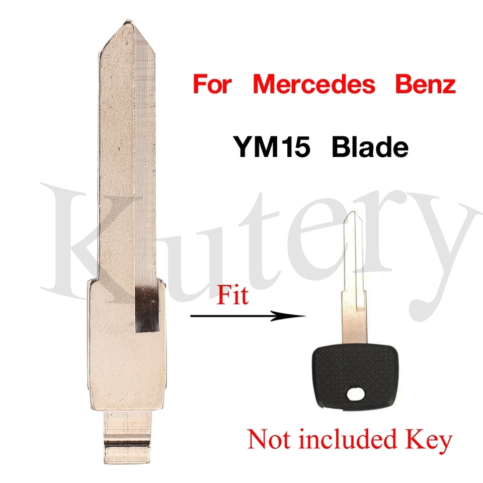 

Jingyuqin YM15 Key Blade для Benz Uncut Remote Car Key Blade для Mercedes Vito Actros Sprinter V Class Замена автомобильного ключа Заготовка