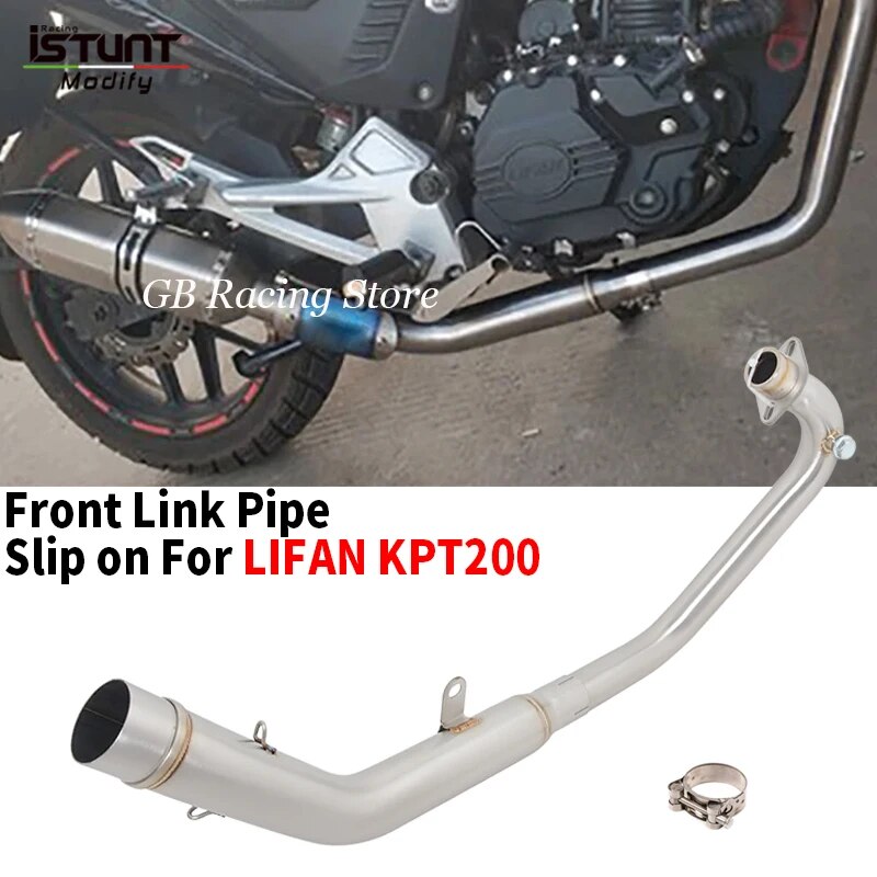 

Слипоны для LIFAN KPT200 KPT 200 Мотокросс для мотоцикла Espace Moto Передняя звеньевая труба 50,8 мм выхлопная полная система Модифицированная труба
