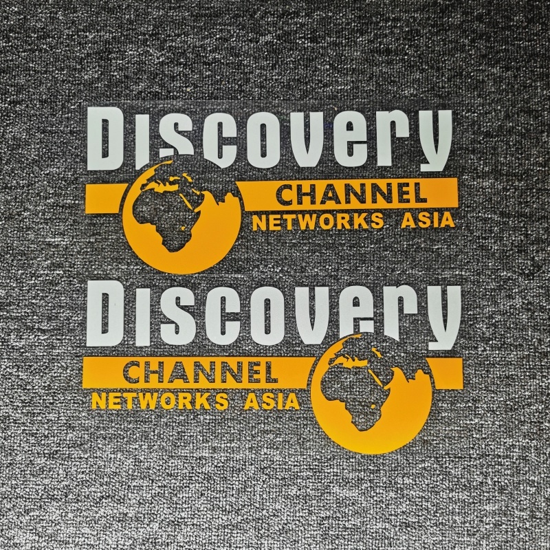 

2P Discovery Channel Networkworks Asia Автомобильные наклейки Светоотражающие украшения для дверей Мотоциклы Автотюнинг Стайлинг D2