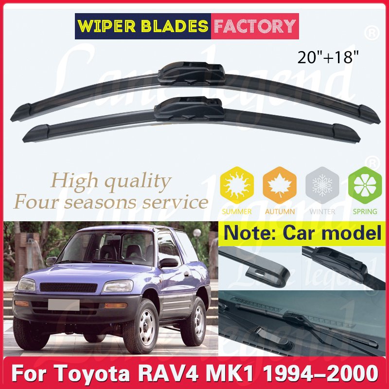 

Щетка стеклоочистителя для Toyota RAV4, MK1, 1994, 1995, 1996, 1997, 1998, 1999, 2000, 20 + 18 дюймов, переднее ветровое стекло, резиновые автомобильные аксессуары