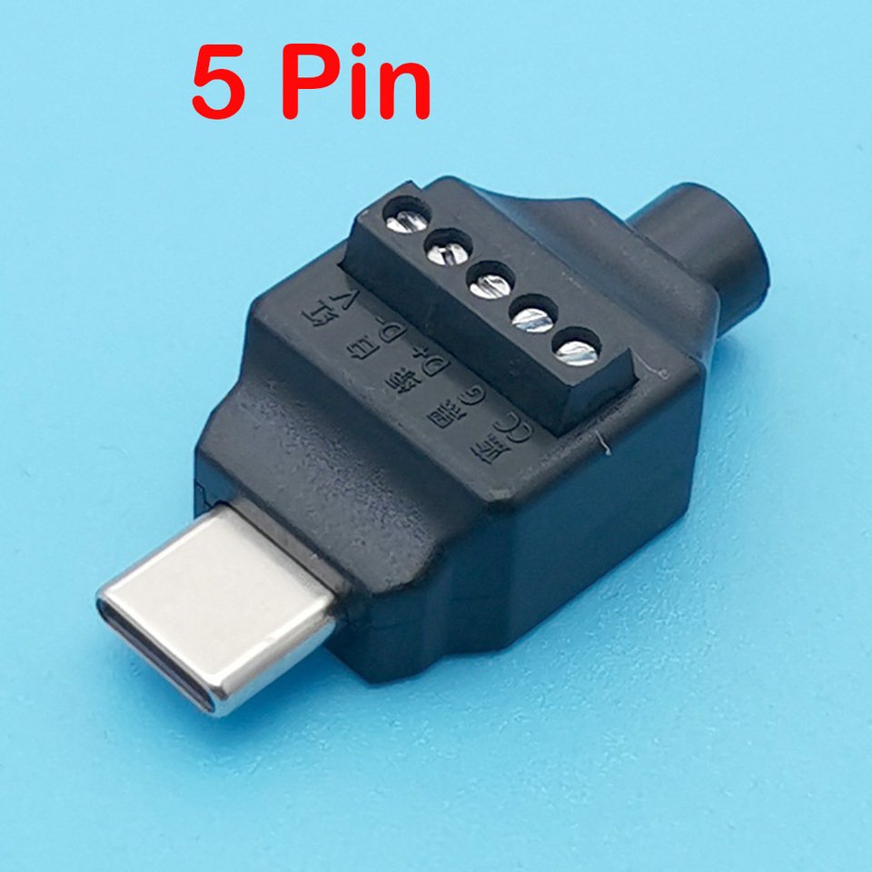 

1 шт. USB Type C Беспаечный кабель для передачи данных Ремонт Штекер быстрой зарядки 4P 5P DIY Тип-C Беспаечный разъем USB C Кабель Интерфейс