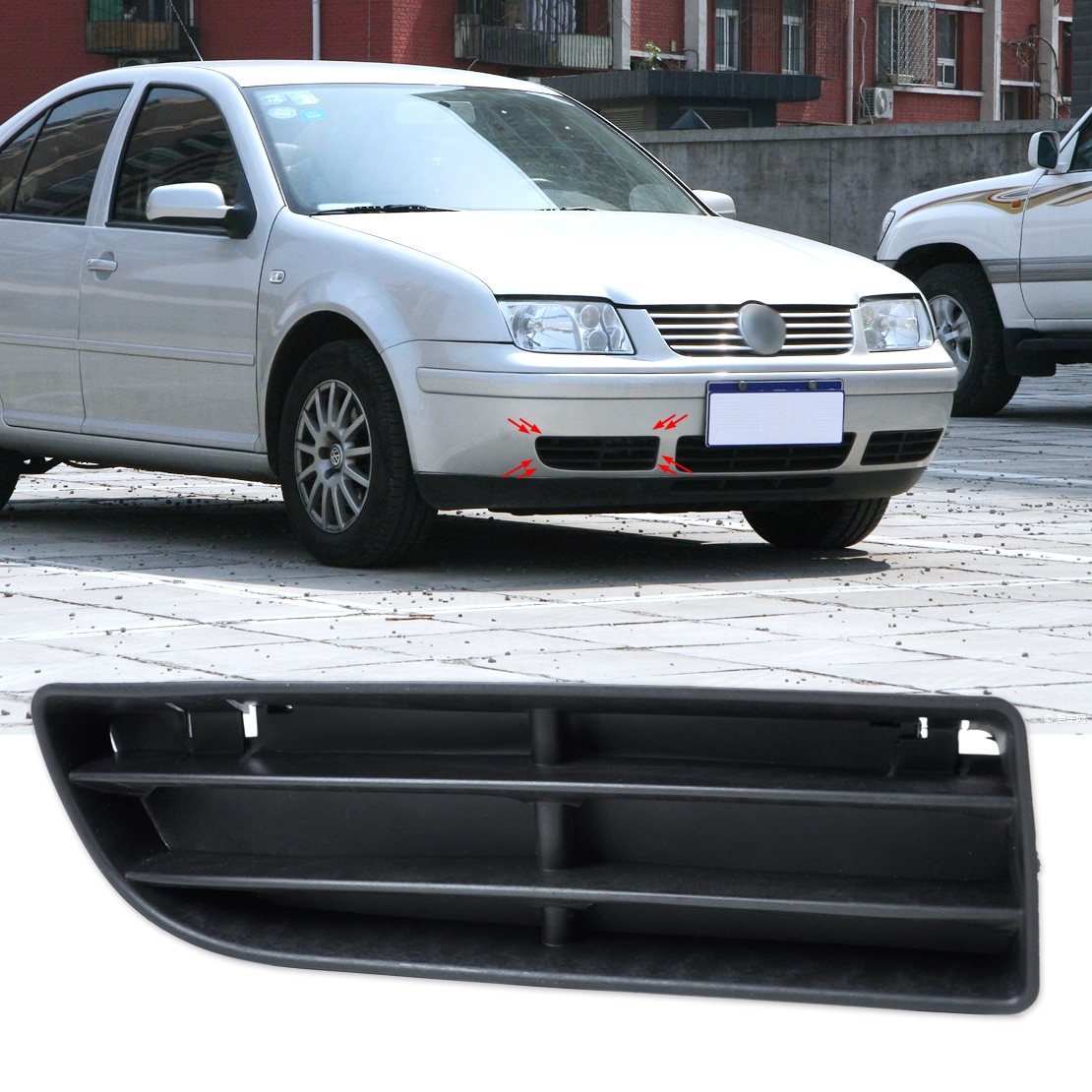 

DWCX 1J 5853666 C передний правый бампер, нижняя решетка, вентиляционное отверстие для VW Volkswagen Jetta Bora MK4 1999 2000 2001 2002 2003 2004