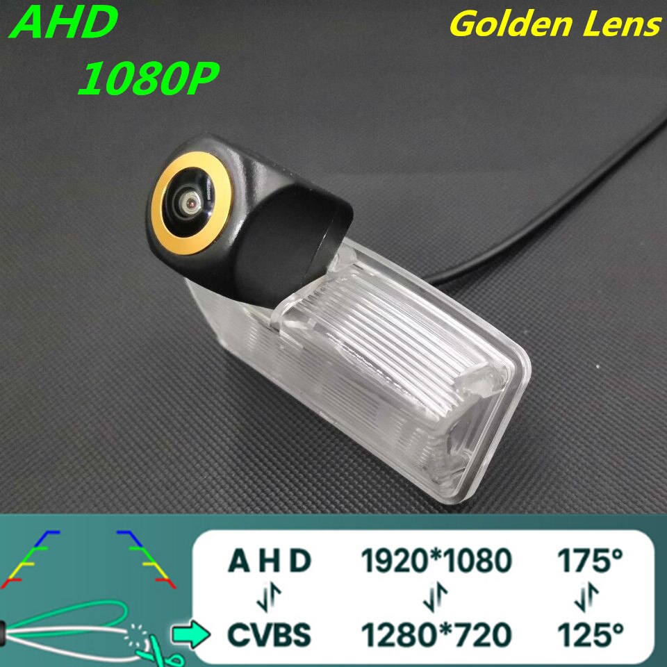 

AHD 720P траектория золотой объектив автомобильная камера заднего вида для Toyota Corolla E120/E130 2001-2007 Estima Verso монитор заднего вида