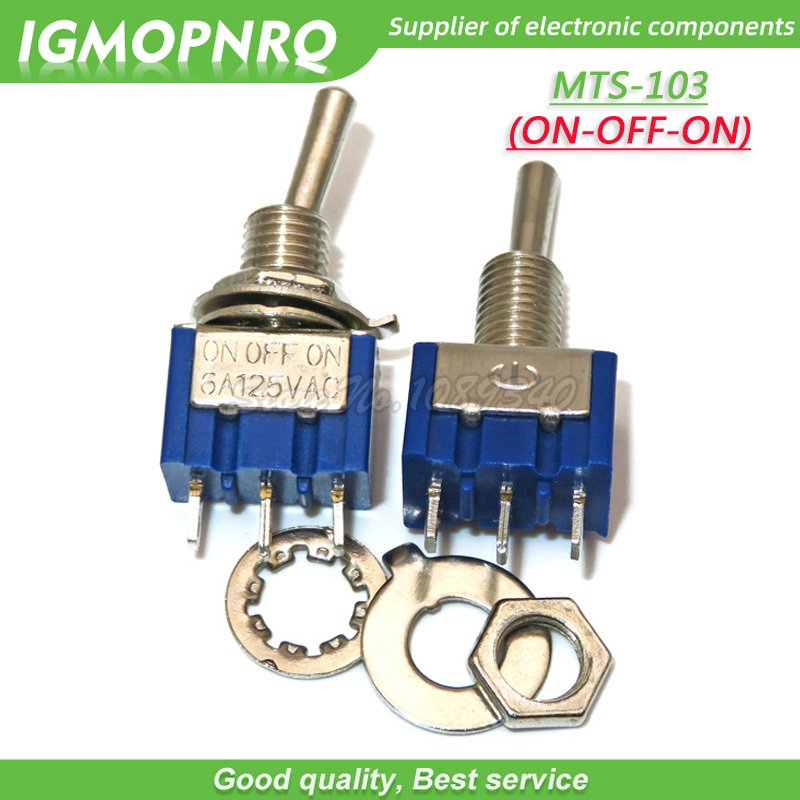 

5 шт., Φ 6A 125V Mini 3/6PIN ON-OFF/ON-OFF-ON Рычажные переключатели для включения света двигателя IGMOPNRQ