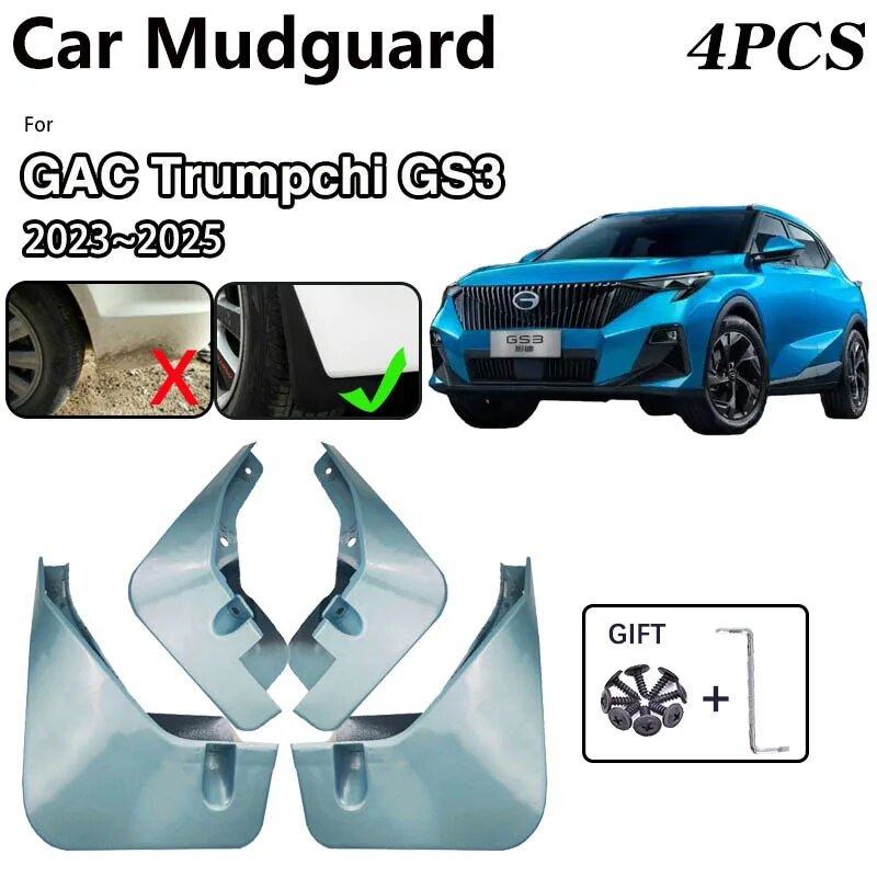 

Автомобильное крыло с краской для выпечки для GAC Trumpchi GS3 2023 2024 2025, аксессуары, авто брызговики, брызговики, защитные брызговики, брызговики