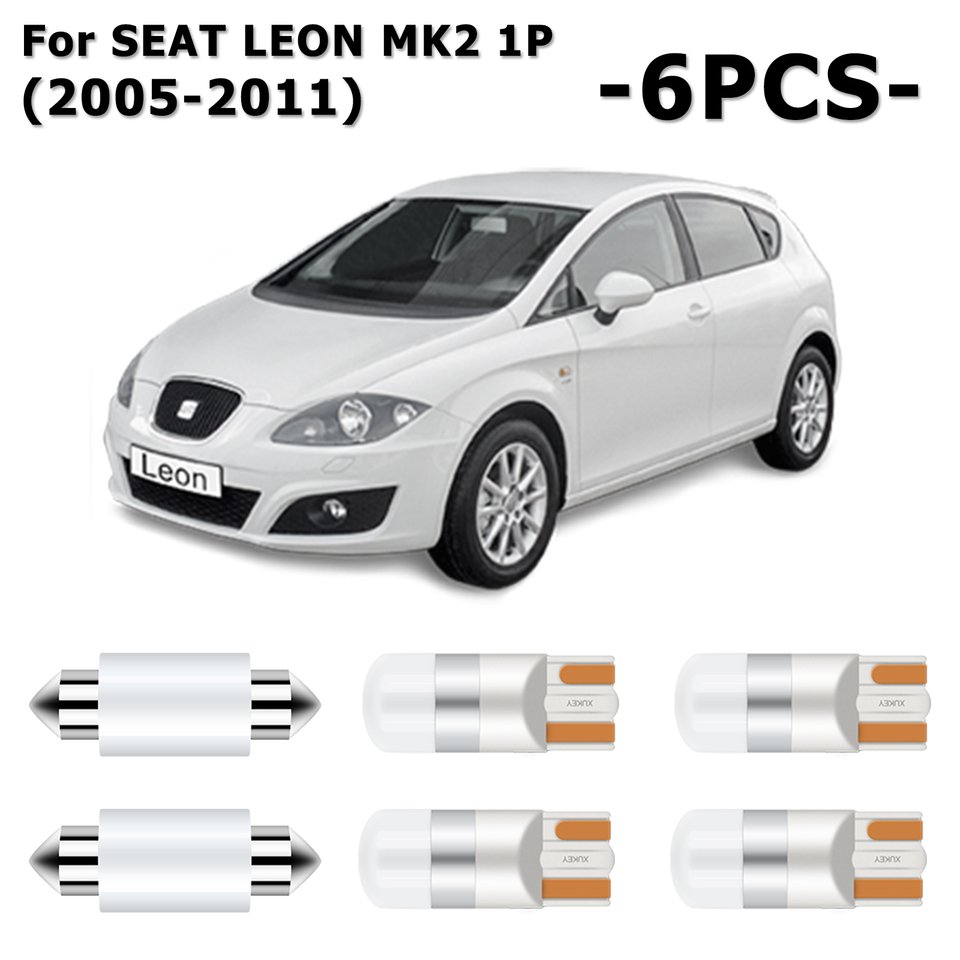 

Для Seat Leon 1 2 3 MK1 MK2 MK3 1M 1M1 1P 1P1 5F 5F1 5F5 5F8 1999-2020 Автомобильный 12 В светодиодный внутренний светильник с картой купольный потолочный светильник