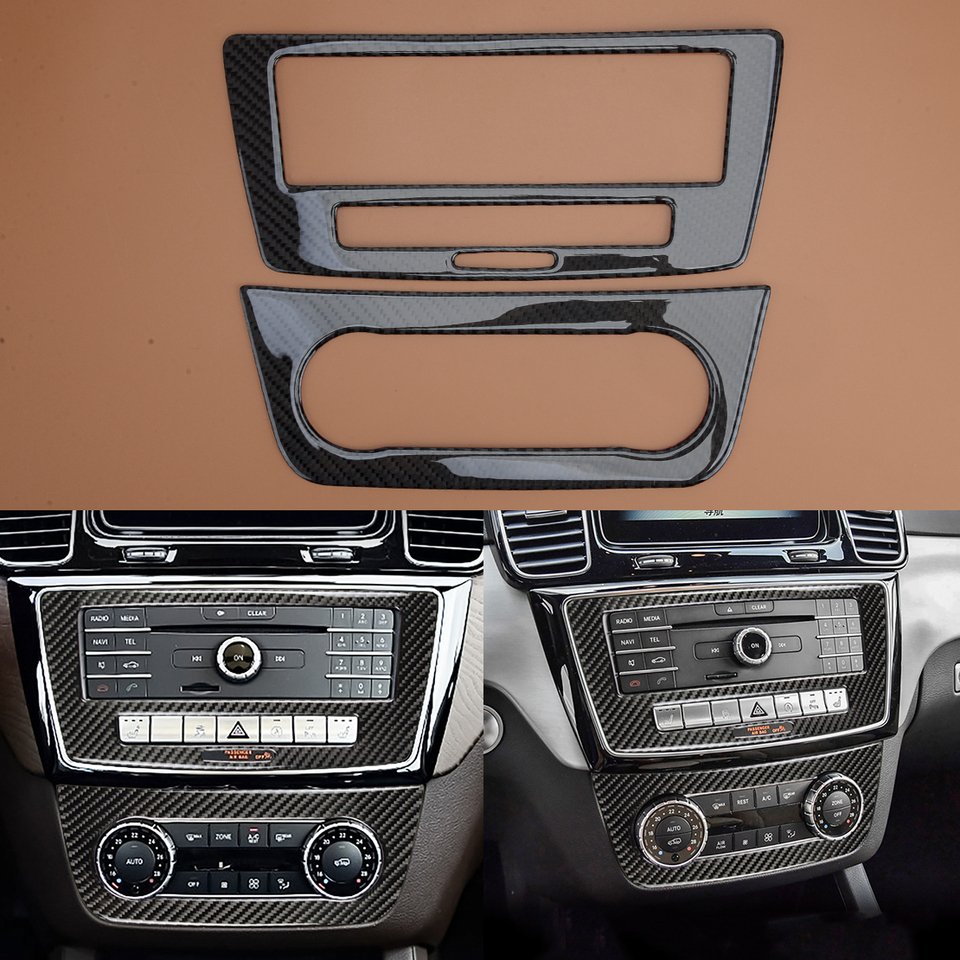 

2 шт./комплект, накладки на панель автомобиля Mercedes-Benz GLE W166 2015 2016 2017 2018 2019