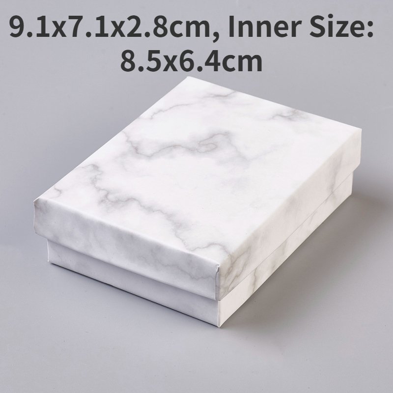 

Бумажные коробочки для украшений белые 24 шт