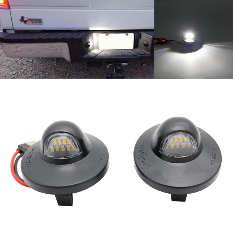 

1 пара 12 в подсветка для номерного знака для Ford F150