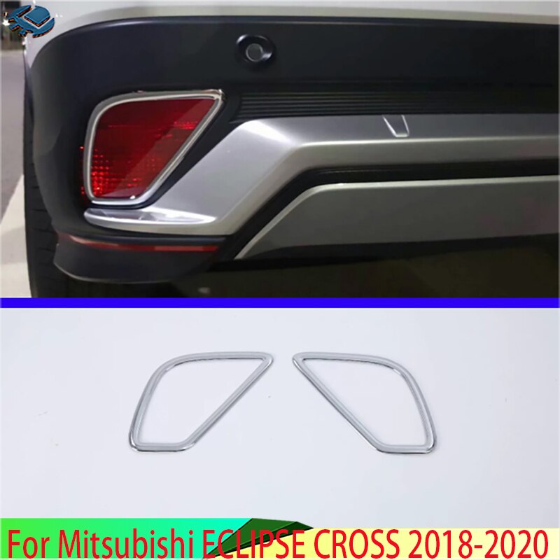 

Для Mitsubishi ECLIPSE CROSS 2018-2024 автомобильные аксессуары ABS хромированный задний отражатель противотуманная фара крышка накладка рамка гарнир