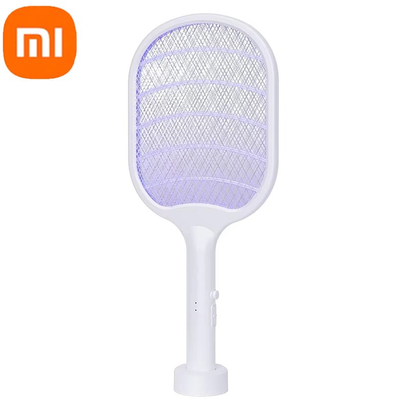 

Xiaomi 3000V электрическая мухобойка 2-в-1 перезаряжаемая мухобойка бытовая многофункциональная автоматическая мухобойка от комаров